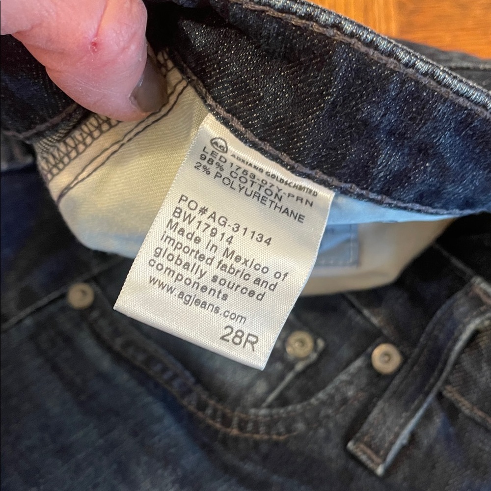AG THE ISABELLE HIGH RISE STRAIGHT CROP JEANS SIZE 28 - Picture 4 of 5